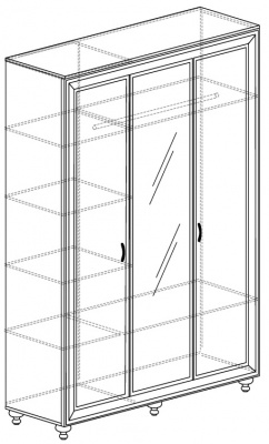 Шкаф 3-х дверный Афины №361